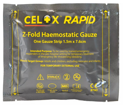 CELOX RAPID Gauze 5ft Z-Fold