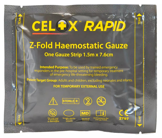CELOX RAPID Gauze 5ft Z-Fold
